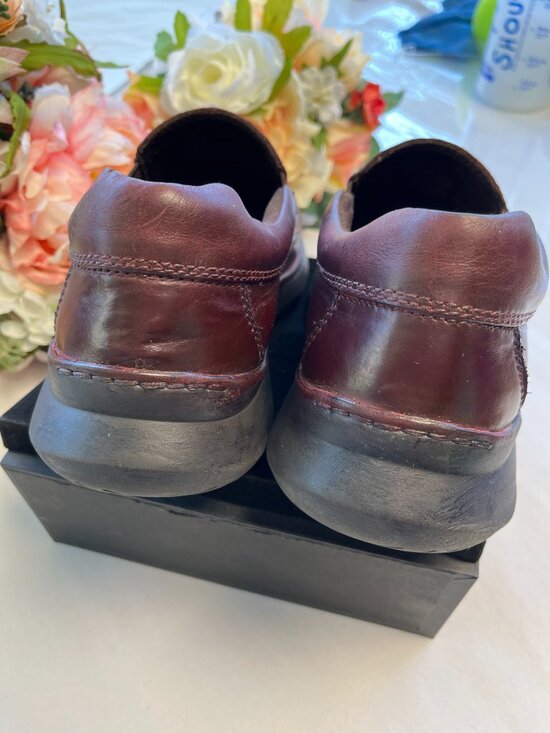 Born Brompton II Men’s 8.5M Burgundy Leather Slip-On Loafers main image 7